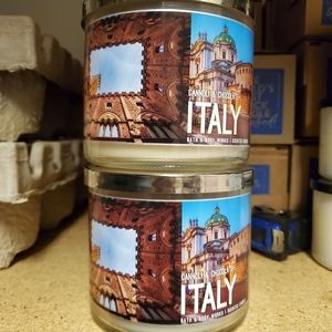 Bath and Body Works Italy Chocolate and Cannoli Candles
